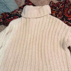 VENUS Cream Cowl Neck Sweater